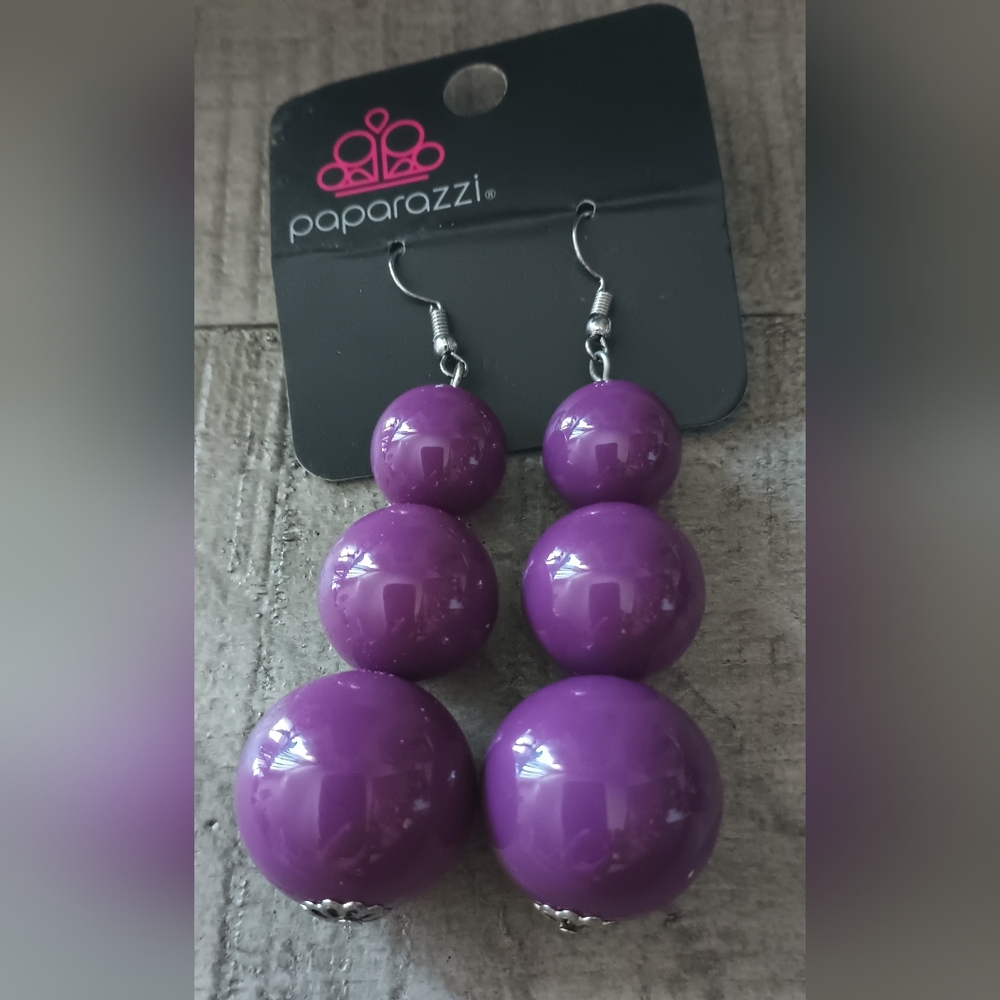 Paparazzi Purple Dangle Earrings